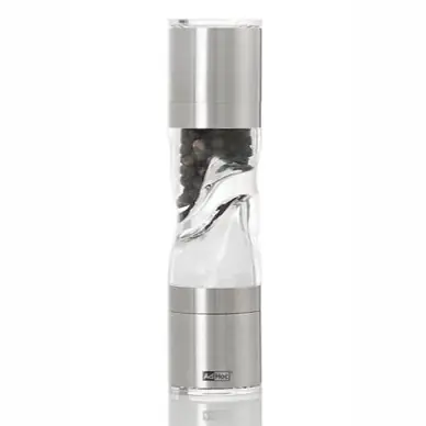 Moulin Sel et Poivre AdHoc Duomill Pure Mini 2 en 1 Silver Marque