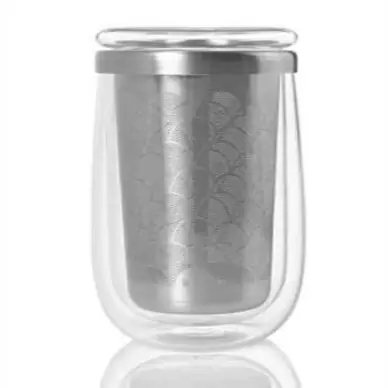 Verre à Thé Adhoc Fusion avec Filter Argent/Transparent 400 ml Meilleure Vente