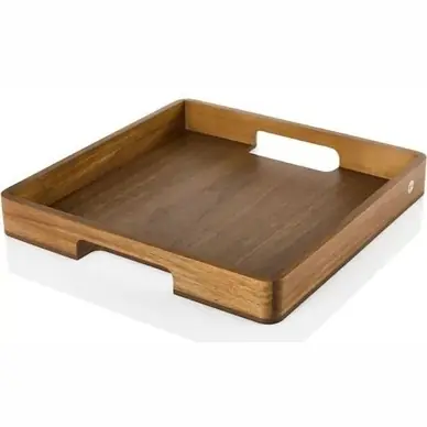 Plateau Adhoc Serve Square Marron Édition Limitée