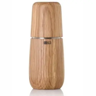 Exclusif Moulin à Poivre ou à Sel Adhoc Yono Couleur Bois 15 cm