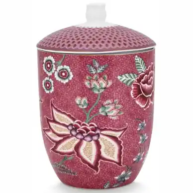 Pot Pip Studio Flower Festival Dark Pink 1,5 L Populaire