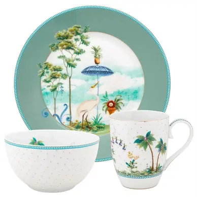 Acheter Direct Coffret Petit-Déjeuner Pip Studio Jolie Blue (Lot de 3)