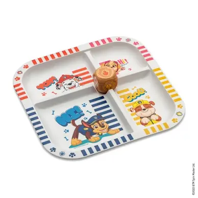 Assiette avec Dé Koziol Bio-Circulair Easy Eater Paw Patrol White Satisfait Ou Remboursé