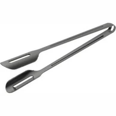 Pince Everdure Ti Series Pro pour charbon de bois et copeaux de bois Silver Offre Du Jour