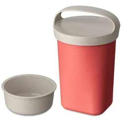 Paiement Sécurisé Boîte à Déjeuner Koziol Bio-Circulair Buddy avec Couvercle 700 ml Rose