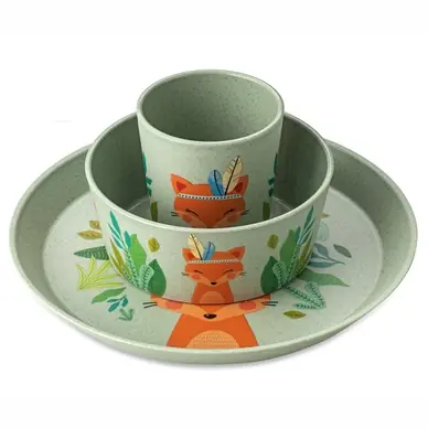 Vaisselle Enfant Koziol Bio-Circulair Connect Harry Vert (3 pièces) Nouvel Arrivage