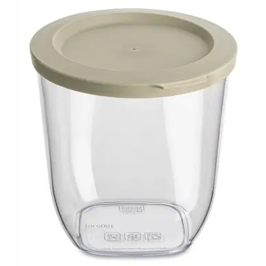 Pot de Rangement Koziol Connect Rond 1 liter Brown Tendance