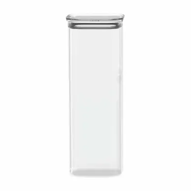 Dernière Chance Boite Hermétique Pebbly Square avec Couvercle en Verre 2200 ml Transparent