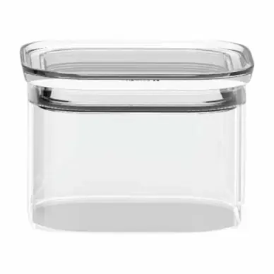 Solde Boite Hermétique Pebbly Square avec Couvercle en Verre 500 ml Transparent