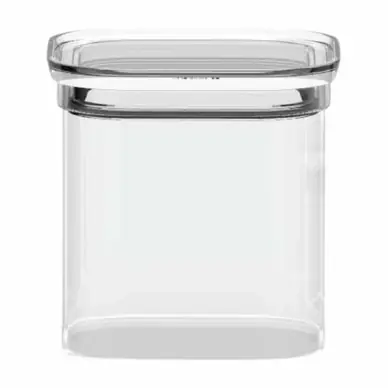 Boite Hermétique Pebbly Square avec Couvercle en Verre 800 ml Transparent Vente Flash