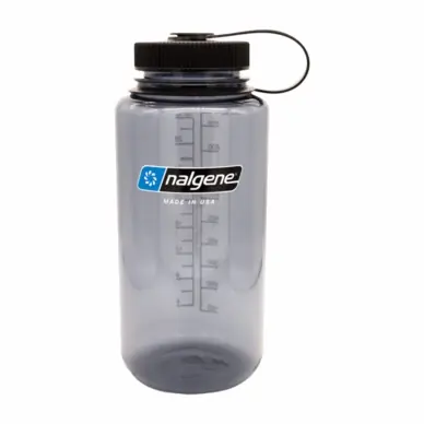 Bouteille d'Eau Nalgene Wide Mouth 1000 ml Grey Black cap Must-Have