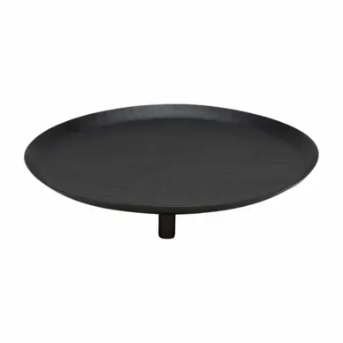 Plat de Service vtwonen Metal Matt Black 30,5 x 4 cm Vente Directe