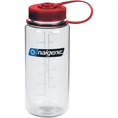 Bouteille d'Eau Nalgene Wide Mouth 500 ml Clear Red Cap Nouvel Arrivage