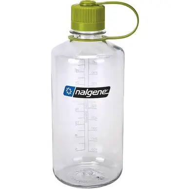 Bouteille d'Eau Nalgene Narrow Mouth 1000 ml Transparent Vert Clos Promotion