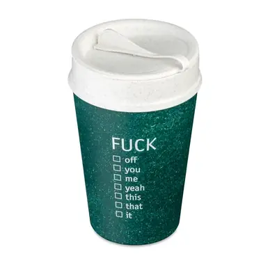Tasse Isotherme Koziol Bio-Circulaire Iso To Go Fuck 400 ml Livraison Gratuite
