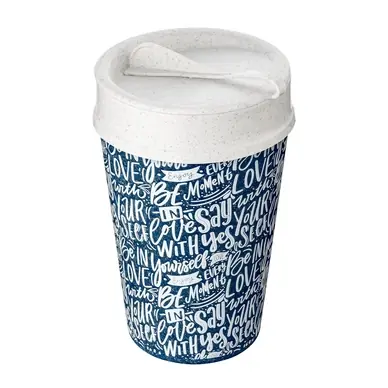 Tasse Isotherme Koziol Bio-Circulaire Iso To Go Love Letters 400 ml Satisfait Ou Remboursé