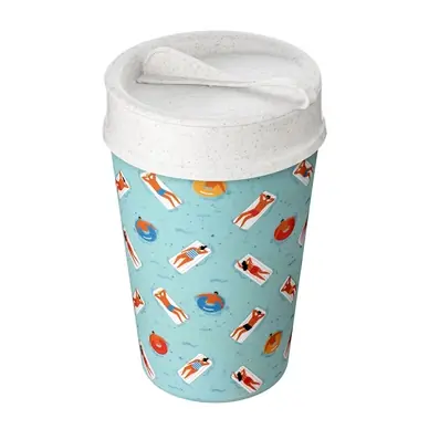 Tasse Isotherme Koziol Bio-Circulaire Iso To Go Swimming Pool 400 ml Offre Exclusive
