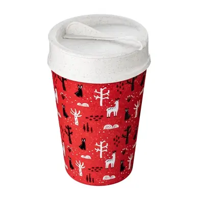 Tasse Isotherme Koziol Bio-Circulair Iso To Go Winter Forrest 400 ml Édition Limitée