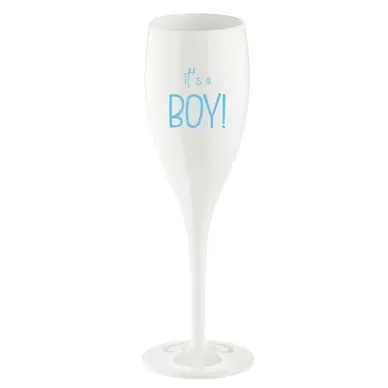 Verre à Champagne Koziol Superglas Cheers No. 1 It's a Boy Achat Immédiat