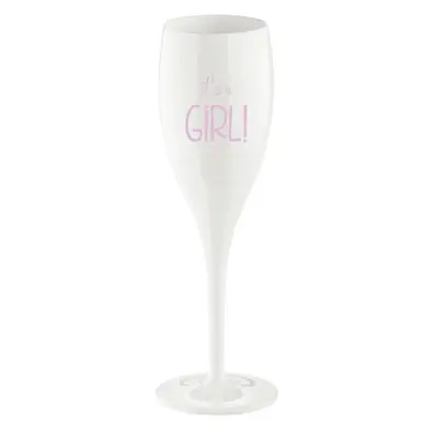 Verre à Champagne Koziol Superglas Cheers No. 1 It's a Girl Fait Main
