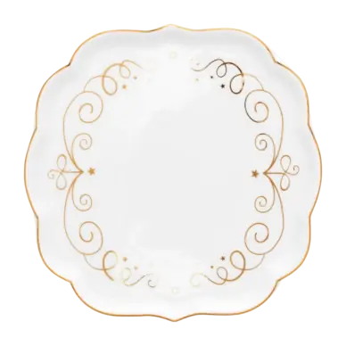 Soucoupe à Thé Pip Studio Royal Winter White 10 cm (Lot de 6) En Vogue