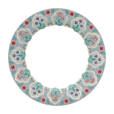 Livraison Gratuite Assiette à Petit Déjeuner Pip Studio Flower Festival Deco Light Blue 21 cm (Lot de 4)