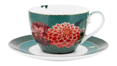 Solde Tasse à Café Pip Studio Winter Wonderland Dove Green 280 ml (Lot de 2)