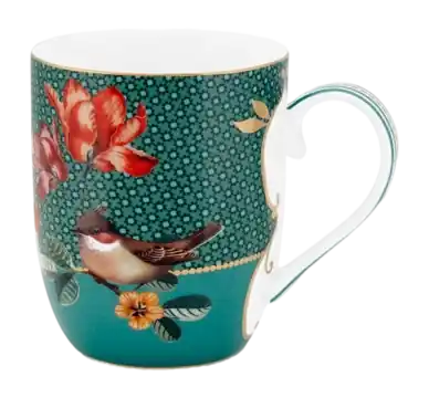 Usine Directe Mug Pip Studio Winter Wonderland Small Bird Green 145 ml (Lot de 6)