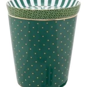Mug et Soucoupe à Thé Pip Studio Royal Small Dots Green 230 ml (2-Pièces) Tendance