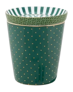 Mug et Soucoupe à Thé Pip Studio Royal Small Dots Green 230 ml (2-Pièces) Tendance