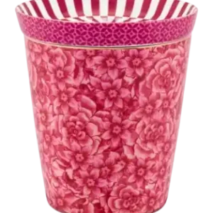 Mug et Soucoupe à Thé Pip Studio Royal Small Flower Dark Pink 230 ml (2-Pièces) Nouvelle Collection