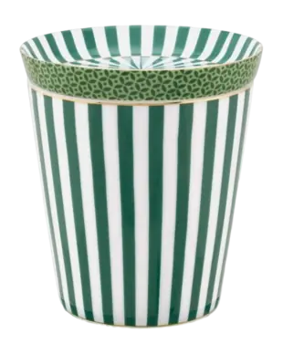 Quantité Limitée Mug et Soucoupe Pip Studio Royal Small Stripes Green 230 ml (2-Pièces)
