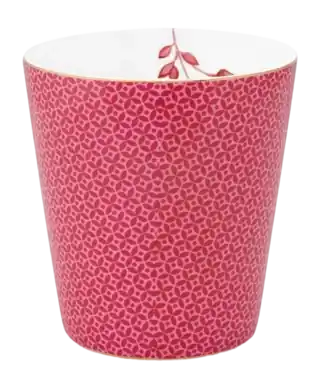 Original Mug et Soucoupe Pip Studio Royal Small Tiles Dark Pink 230 ml (2-Pièces)