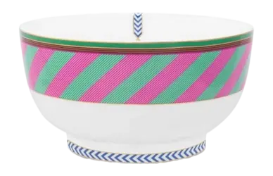 Bol Pip Studio Chique Stripes Pink Green 20,5 cm Vente Flash