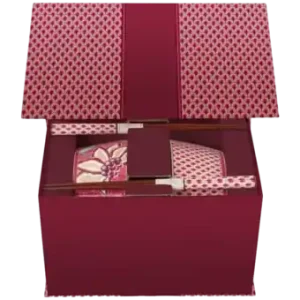 Prix Réduit Coffret Cadeau Bol et Baguettes Pip Studio Oriental Flower Festival Rose Foncé 15 cm