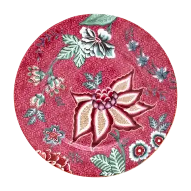 Assiette à Gâteau Pip Studio Flower Festival Dark Pink 17 cm (Lot de 4) Expédié Aujourd’hui