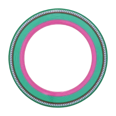 Assiette Plate Pip Studio Chique Stripes Pink Green 28 cm (Lot de 6) Soldes