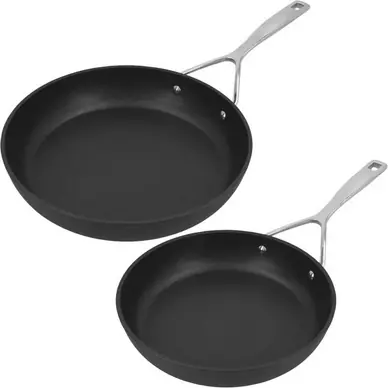 Certifié Set de Poêles Demeyere Alu Pro 5 Duraslide Titanium 24 + 28 cm