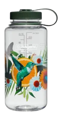 Bouteille d'Eau Nalgene Large Ouverture 1000ml Citron Hummingbird Édition Limitée