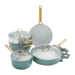 Offre Exclusive Batterie de Cuisine GreenPan Padova Smokey Blue avec Revêtement Antiadhésif en Céramique (5 Pièces)