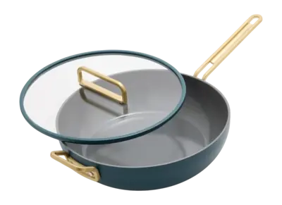 Prix Bas Poêle de Cuisson avec Couvercle GreenPan Tucci Pine Green 33 cm