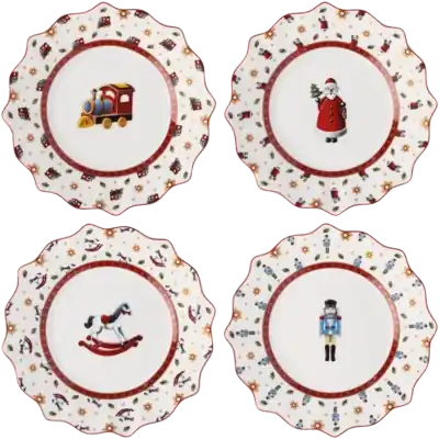 Assiettes Villeroy & Boch Toy's Delight 2025 Jubilé (Lot de 4) Paiement Sécurisé