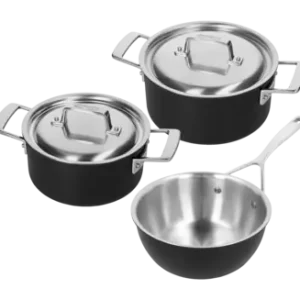 Satisfait Ou Remboursé Batterie de Cuisine Demeyere Black 5 (3 Pièces)