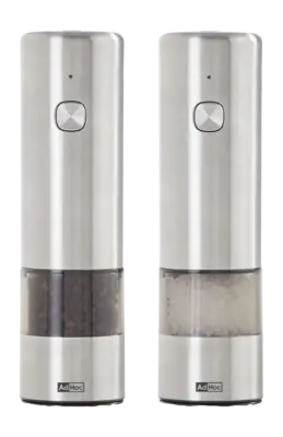 Moulin Sel et Poivre AdHoc i.Mill Mini 14 cm, (2 pièces) Quantité Limitée