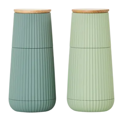 Livraison Gratuite Moulin Sel et Poivre AdHoc Scape Dark Green & Light Green 12,3 cm (2-Pieces)