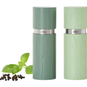 Achat Immédiat Moulin Sel et Poivre AdHoc Textura Dark Green & Light Green 15 cm