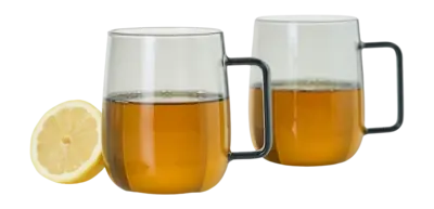 Verre à Thé AdHoc Yuna Gris 560 ml (Lot de 2) Exclusif