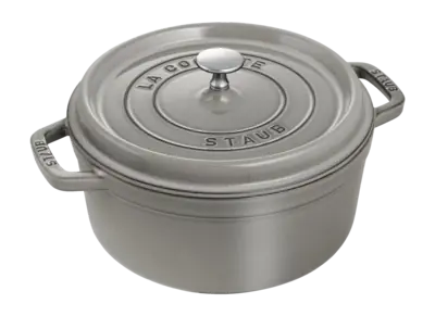 Retour Gratuit Cocotte Staub Ronde Gris Graphite 24 cm