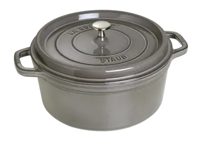 Expédition Rapide Cocotte Staub Ronde Gris Graphite 28 cm