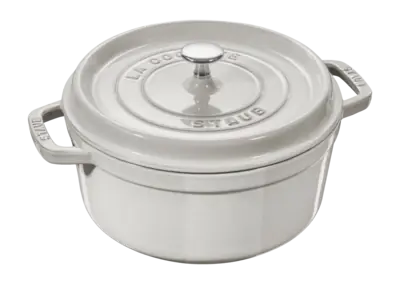 Marque Cocotte Staub Cocotte Ronde White Truffe 24 cm
